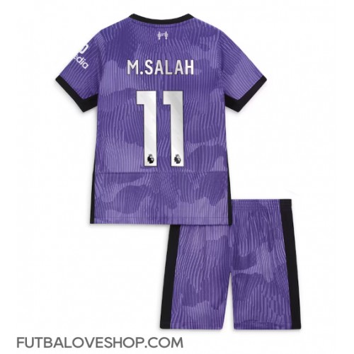 Dres Liverpool Mohamed Salah #11 Tretina pre deti 2023-24 Krátky Rukáv (+ trenírky)
